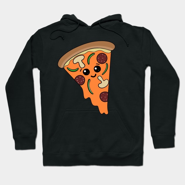 KAWAII Pizza Slice Hoodie by SartorisArt1